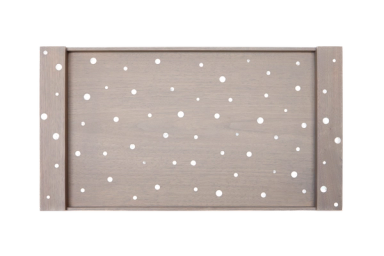 Grey Polkadot Tray