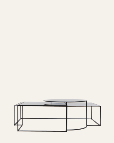 Clear Geometrik Low Table