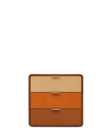 Embossed Leather Bedside Tables