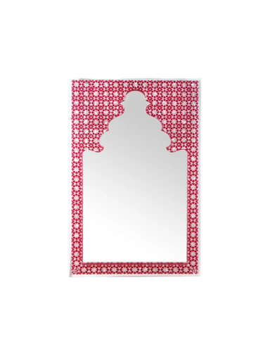 Fushia Arabian Night Mirror