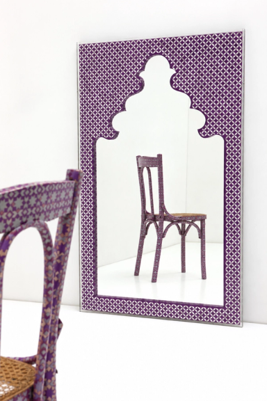 Purple Arabian Night Mirror