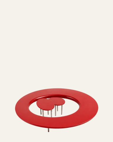 Red Coffee Bean Low Table