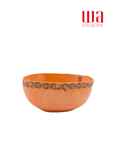 Orange Traces Bowl