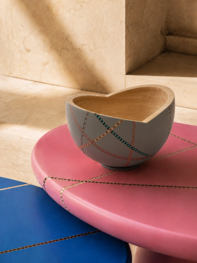 Grey MarquetryMania Bowl