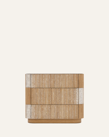 Pleated Bedside Table