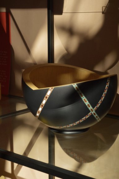 Dark Grey MarquetryMania Bowl