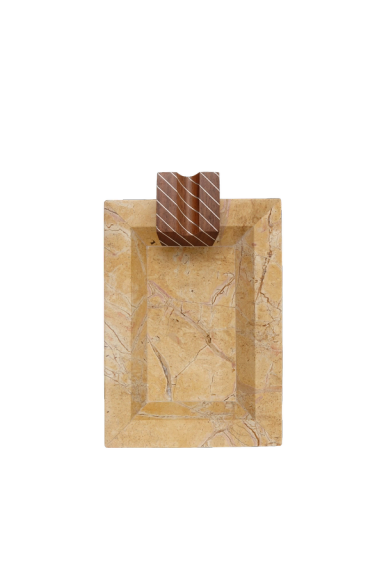 Yellow Rectangle Cigar Ashtray
