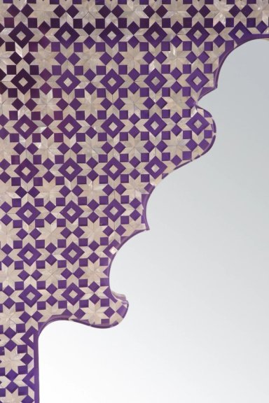 Purple Arabian Night Mirror