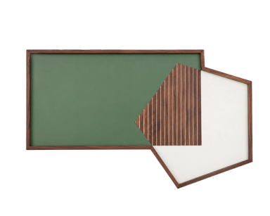 Green Geometrik Pentagon Tray