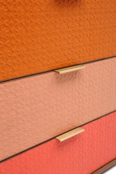 Embossed Leather Bedside Tables