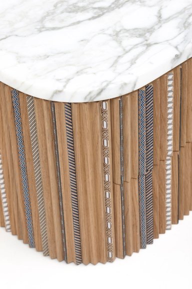 Funquetry Pleated Bedside Table