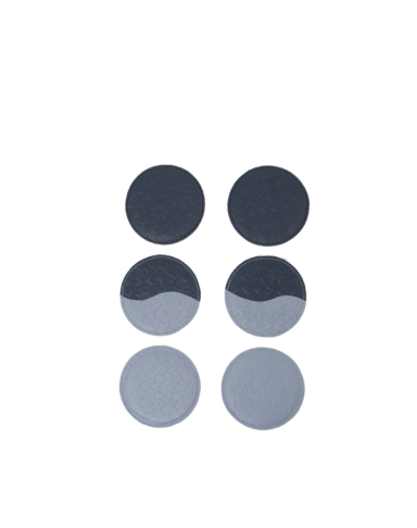 Blue Horizon Embossed Leather Coaster