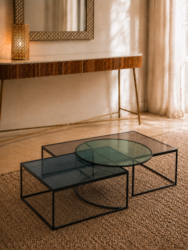 Colored Geometrik Low Table