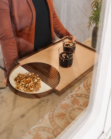 Poudre Geometrik Circle Tray