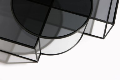 Grey Geometrik Low Table