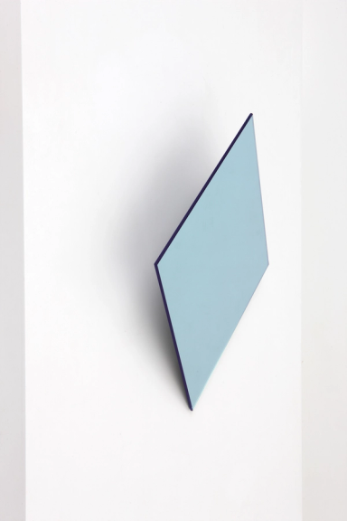 Blue Square Refraction Mirror