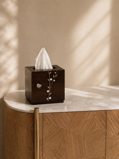 Square Butterfly Tissue Holder
