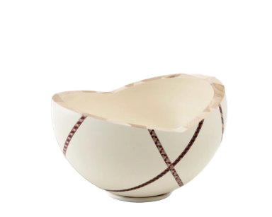 Cream MarquetryMania Bowl