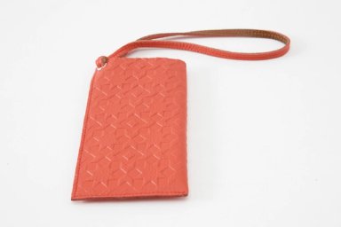 Pink Leather Glasses Case