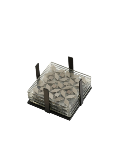 Clear Coasters Metal