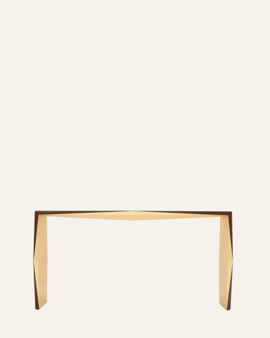 Gold Leaf Origami Console