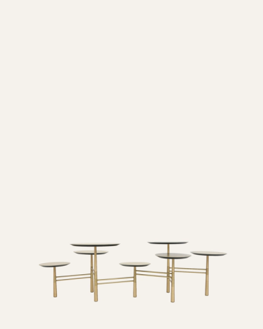 Brass Pebble Low Table