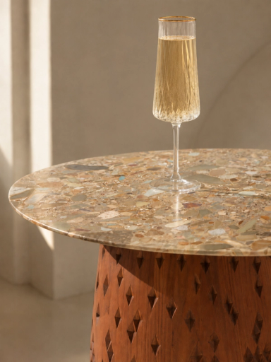 Gold Rim Dervish Champagne Glass
