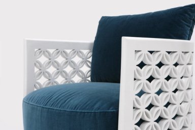 White Arabesque Armchair