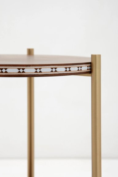 White Funquetry Contour Table