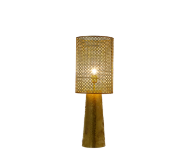 Hammered Brass Table Lamp