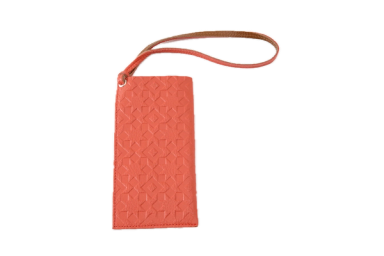Pink Leather Glasses Case