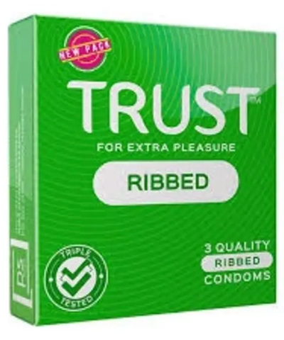Trust Condom Ribbed 3Pk
