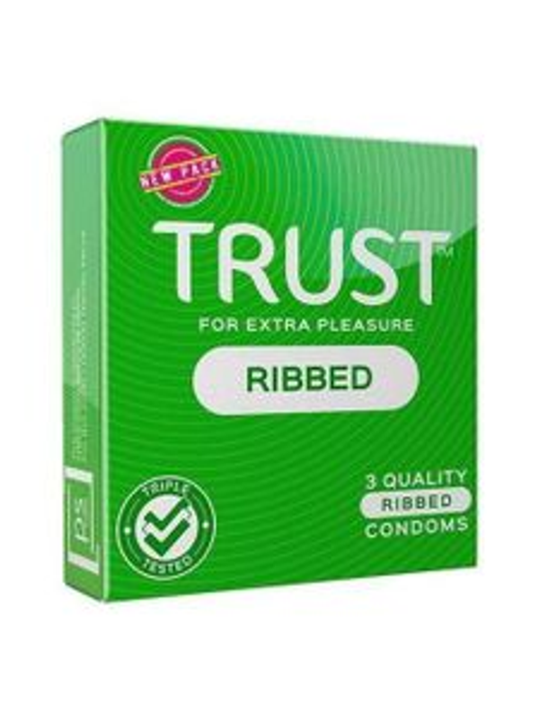Trust Ribbed Condoms 24 Pack