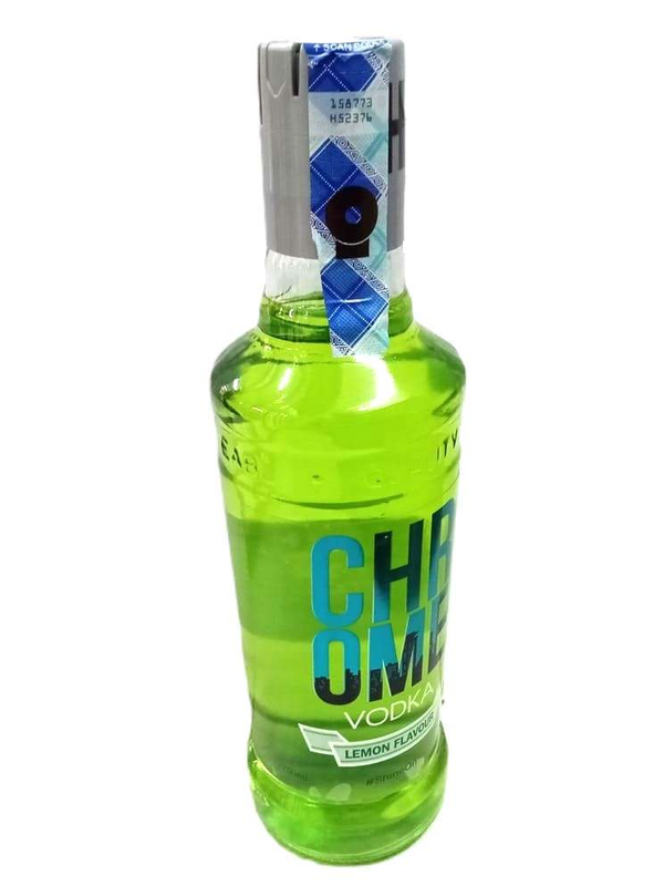 Chrome Vodka Lemon quarter