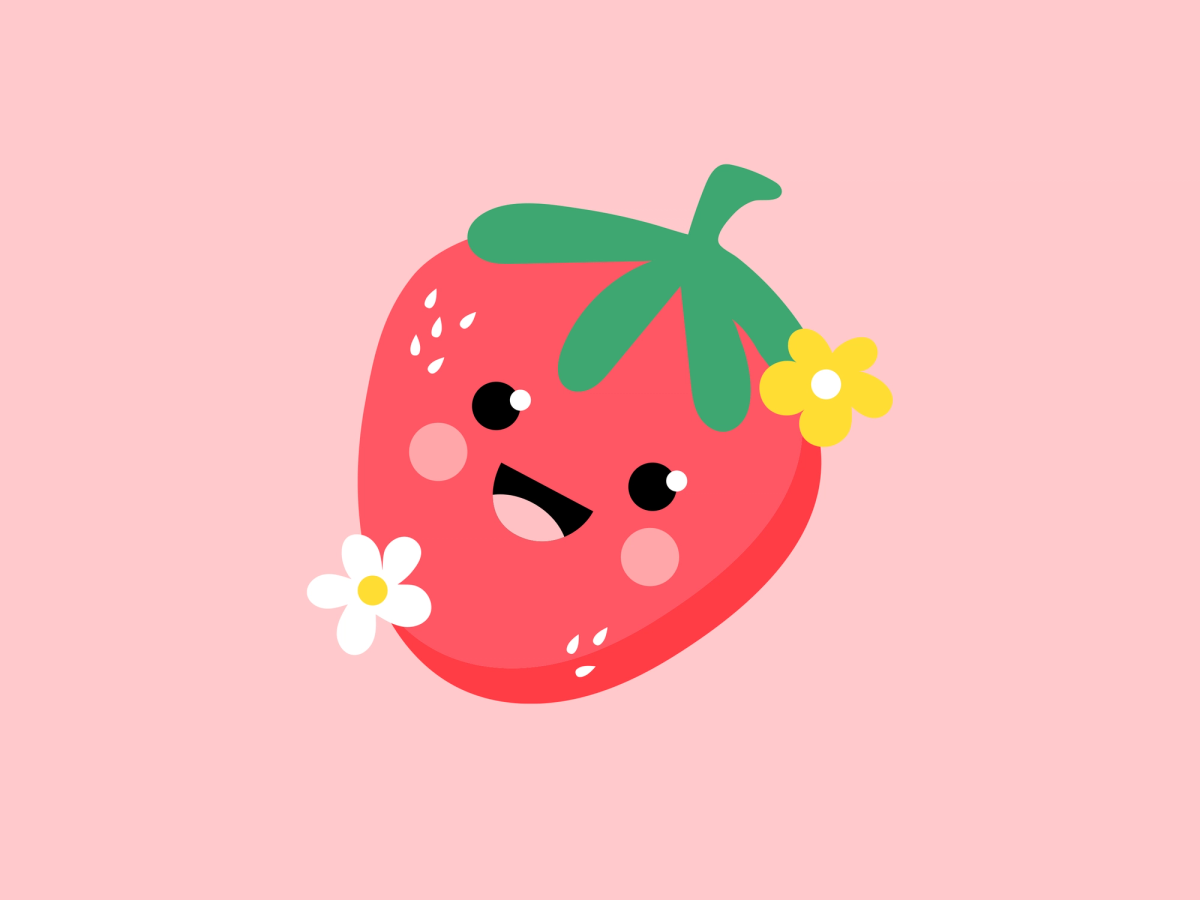 Illustration personnalisée pour Lyo & Co. Fraises lyophilisées. Illustration personnalisée.