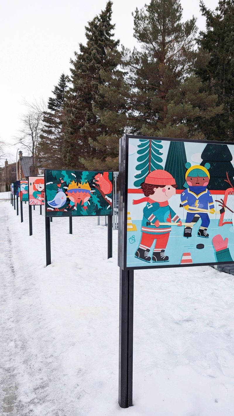 Exposition «L'hiver imaginaire» à Saint-Bruno-de-Montarville, créée par Petit Strudel.
