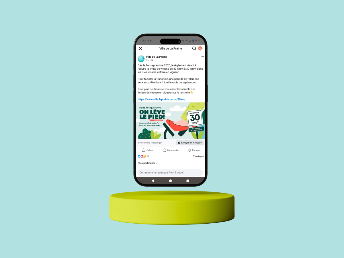 Publications de réseaux sociaux pour la campagne «On lève le pied» de La Prairie. Illustration et graphisme.
