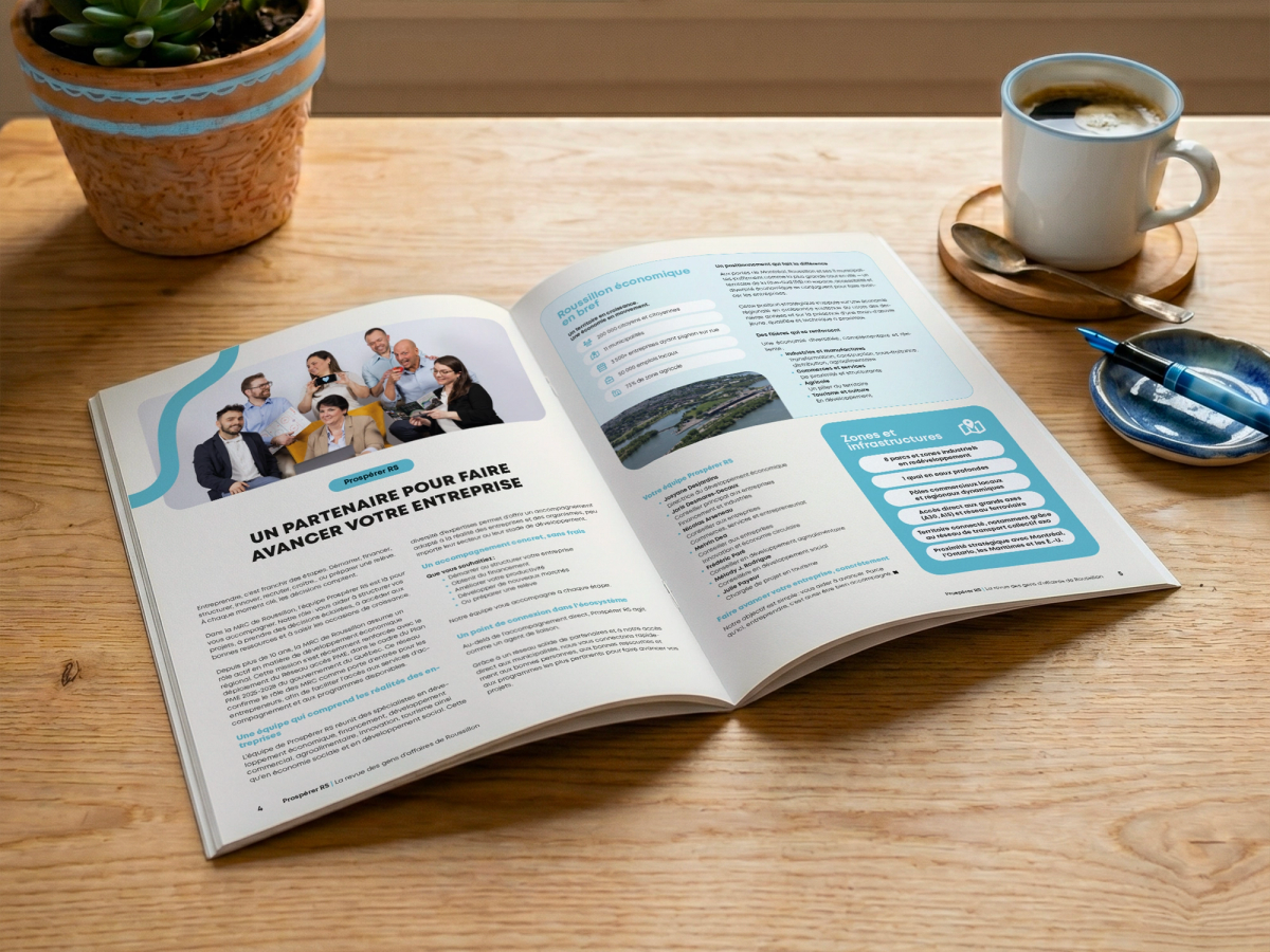 Article de la revue ProspérerRS: grille graphique et mise en pagérerRS