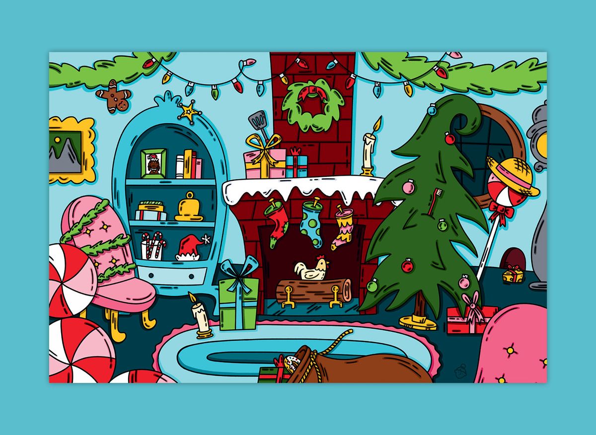 Parcours ludique du Grincheux de Noël / Jeu 7 différences