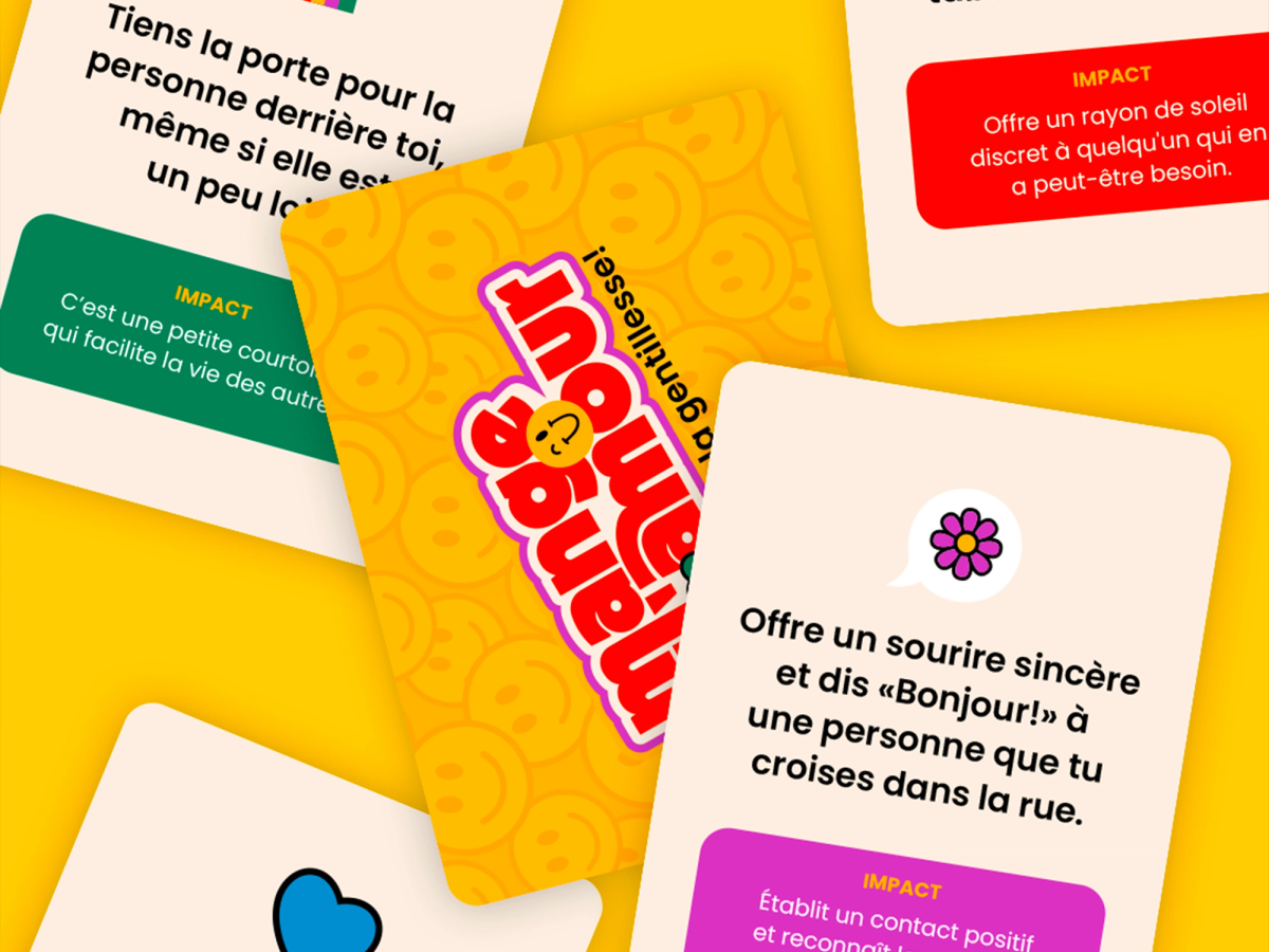 Prototype de jeux pour Mange d'l'amour de la ville de Saint-Constant.