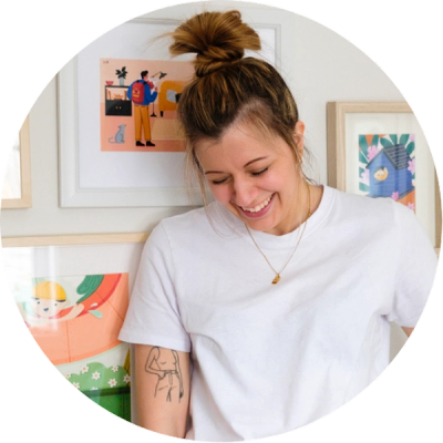 Valérie Trudel, graphiste et illustratrice de Petit Strudel, sur la Rive-Sud
