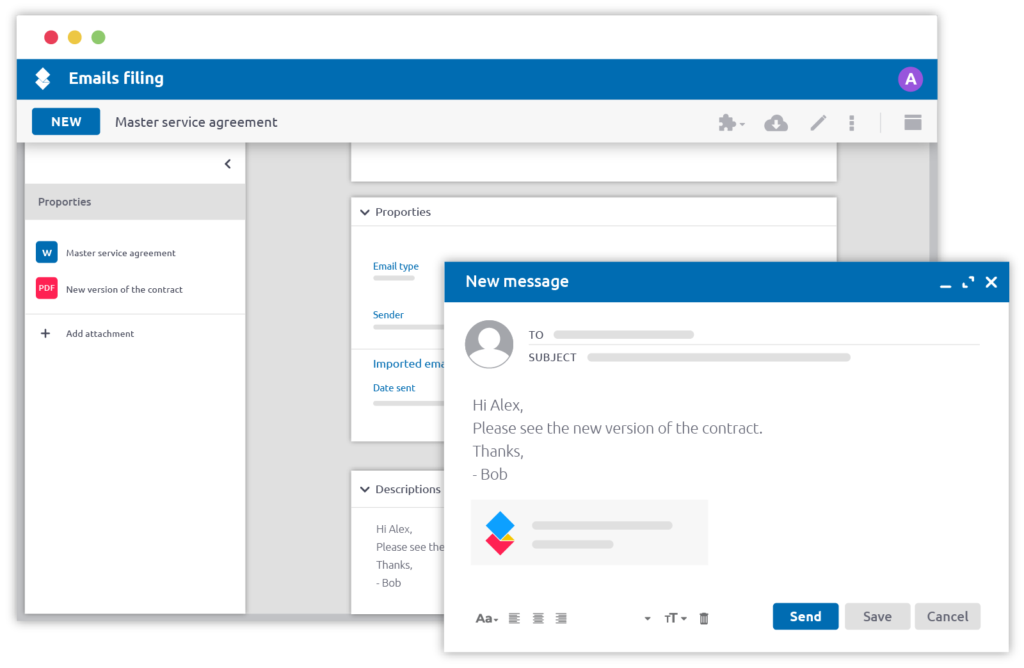 Email filing