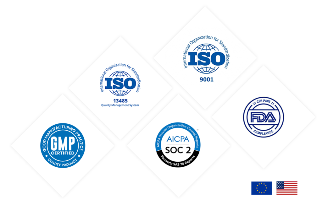 Comply with FDA/GMP regulation and industry standards.