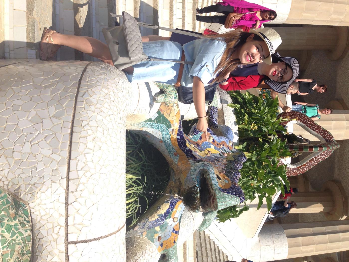 The famous "Lizard" figure/trademark of Gaudi