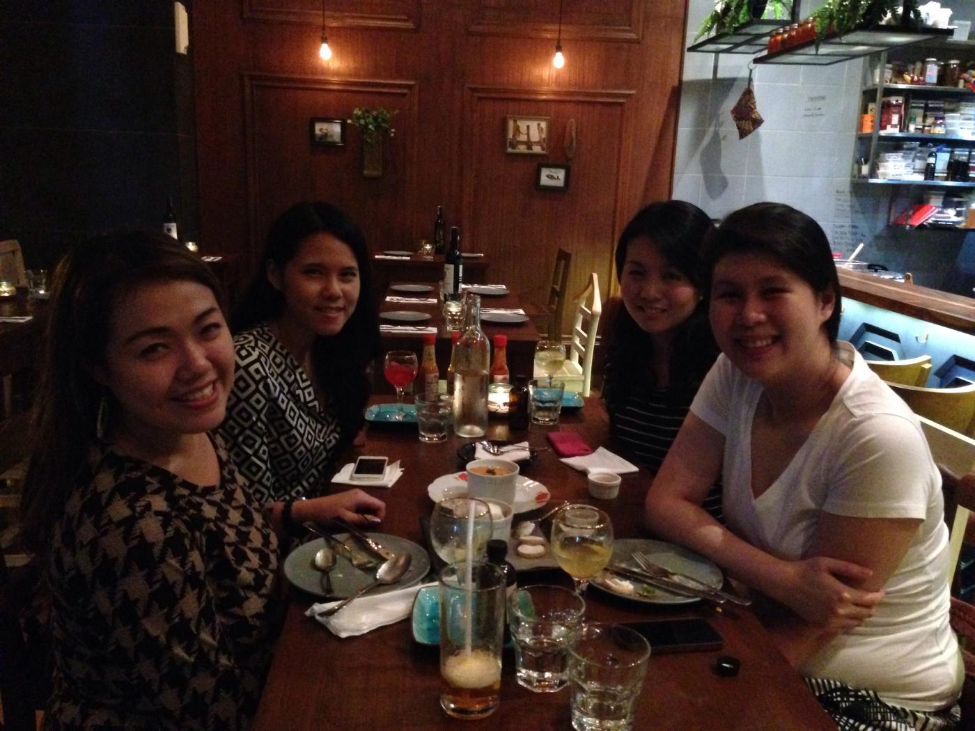 From L-R (Me, Lorina, Annika, and Jill)