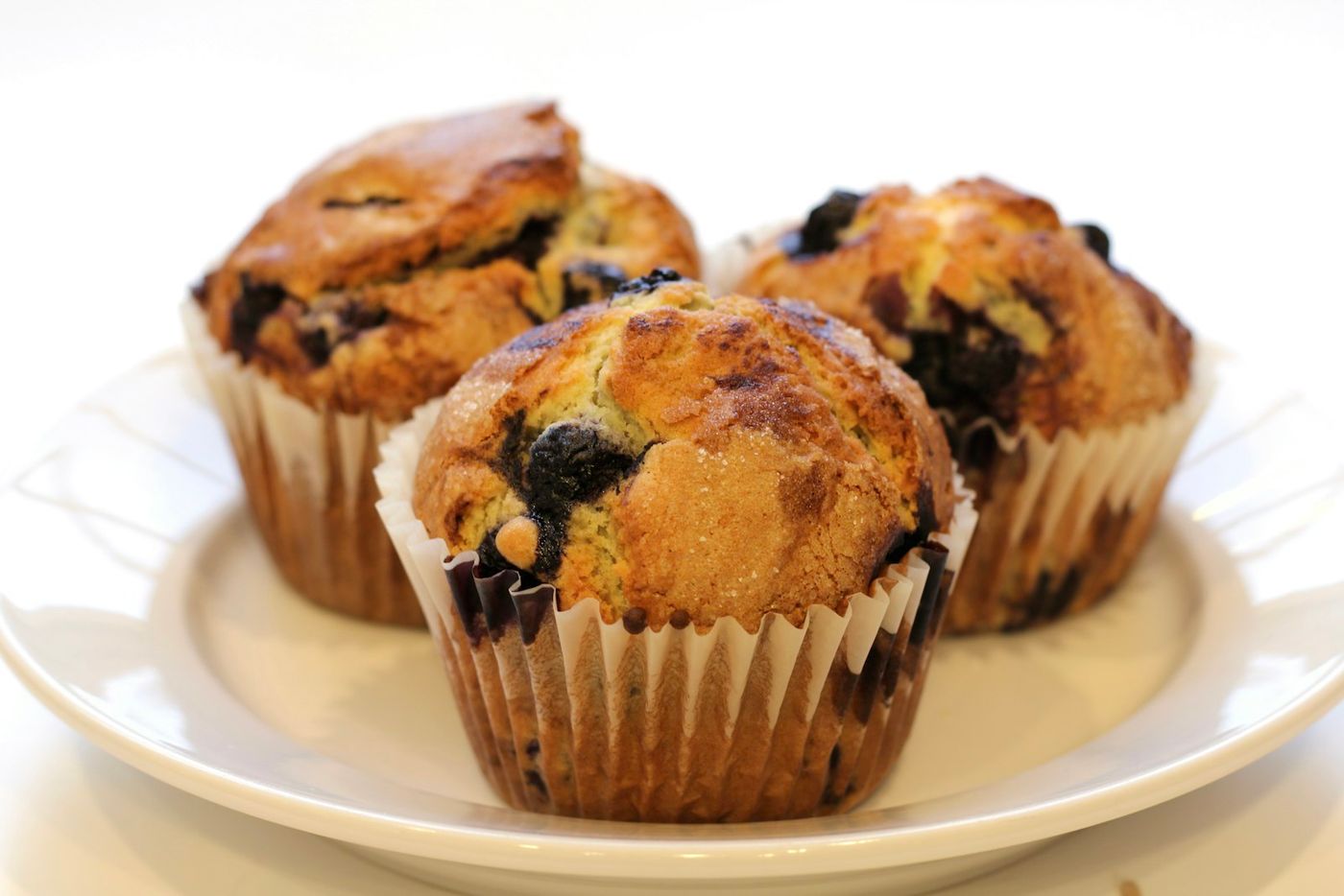 Glutenfri muffins med blåbær