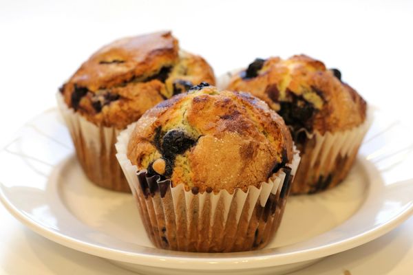 Glutenfri muffins med blåbær