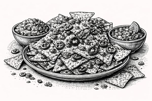 Glutenfri nachos med guacamole