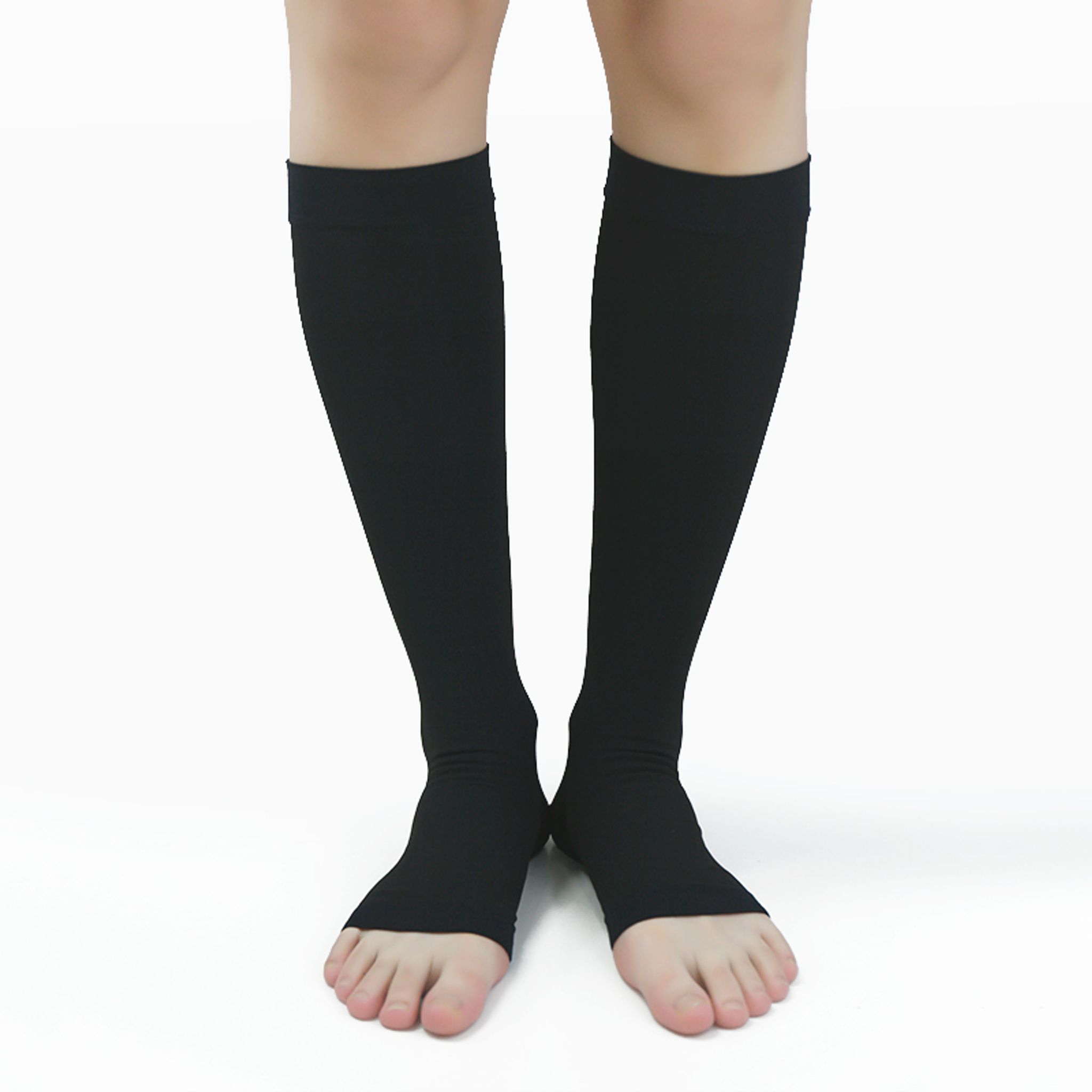 Calf‑Length Open‑Toe Varicose Veins Support Stockings thumbnail 4