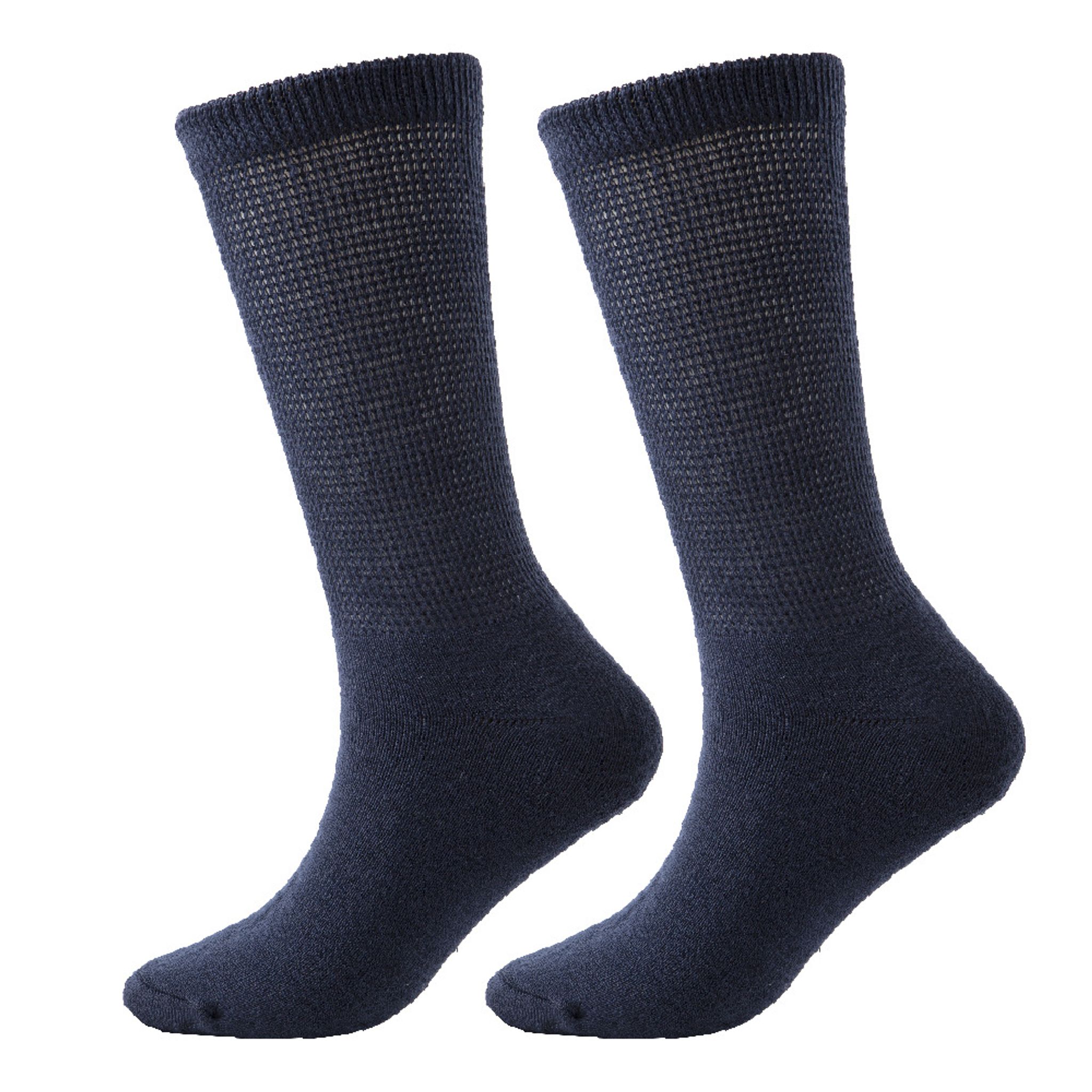 Wholesale Patient Bamboo Anti slip Ultra Soft Loose Seamless Hospital Ankle White Diabetic Socks thumbnail 9